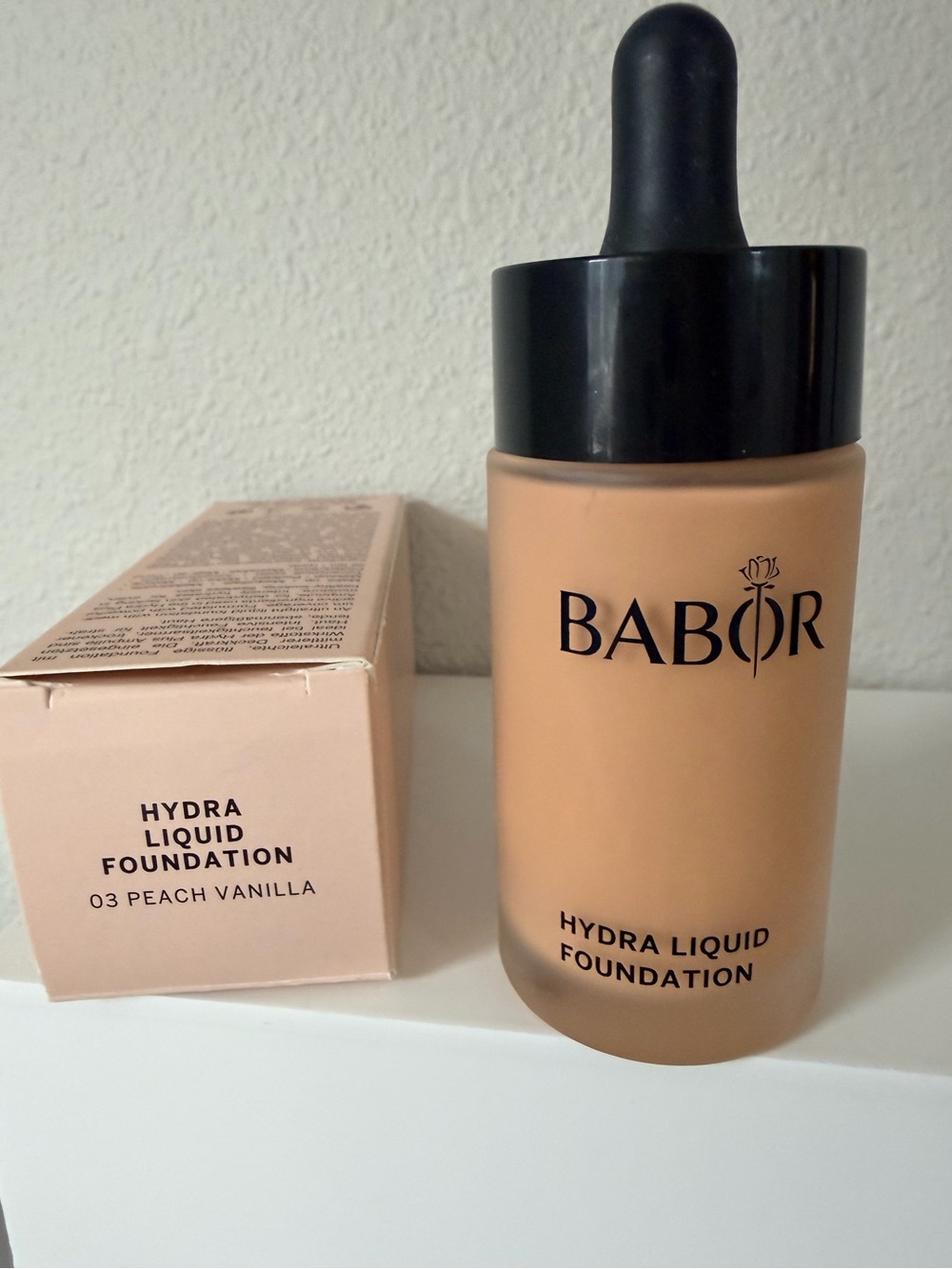 BABOR Hydro Liquid Foundation in 03 Peach Vanilla - Hydrating